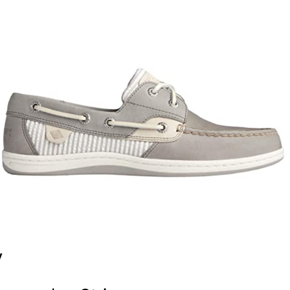 Sperry Top-Sider Koifish Seersucker Stripe 8.5 M (B) Color- Cement